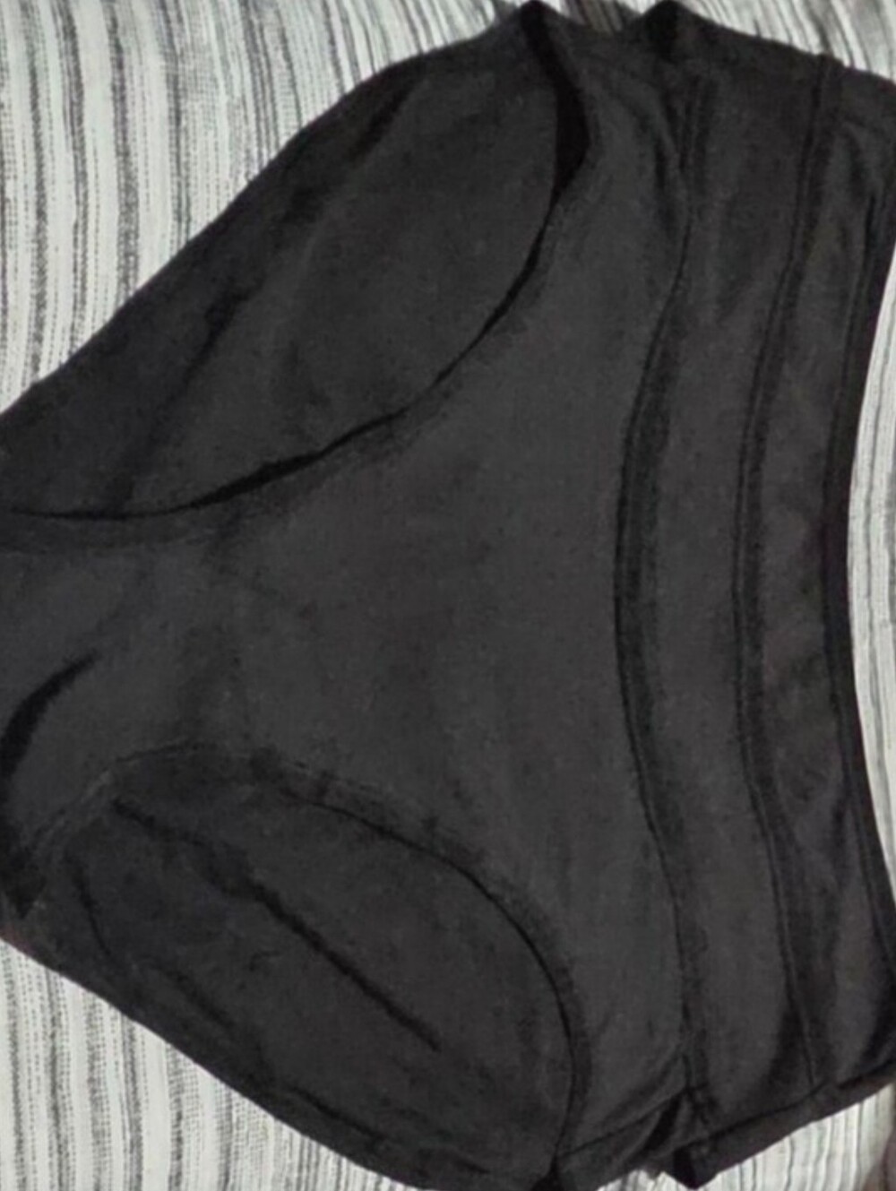 NWOT- Pact Organic Black Seamless High-Waist Brief (3pck)